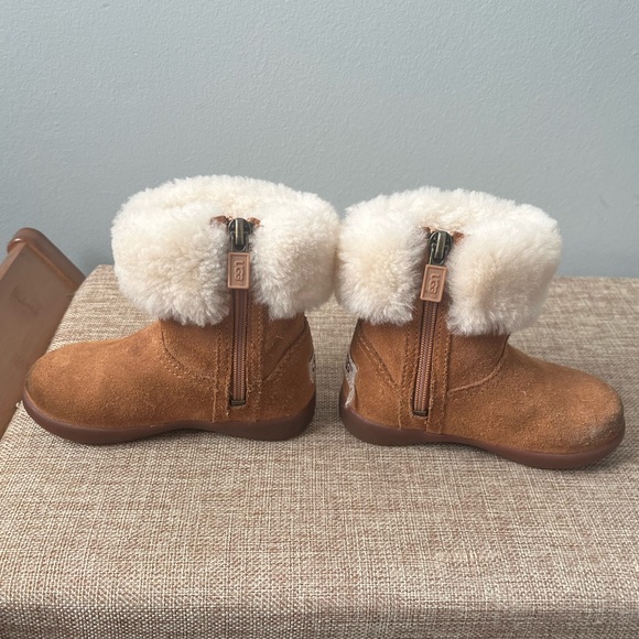 UGG fur with suede boots - Picture 3 of 7